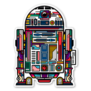 Den kända roboten från stjärnornas krig, R2-D2.