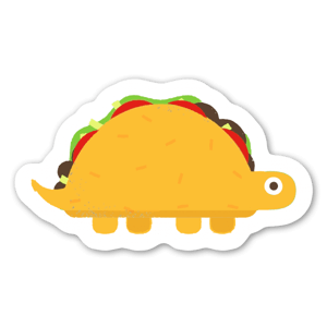 Vad får man om man korsar en taco med en dinosaurie? En tacosaurie!