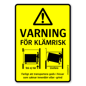 klämrisk dekal