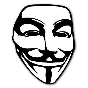 Guy Fawkes sticker mask