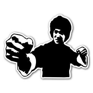 bruce lee sticker