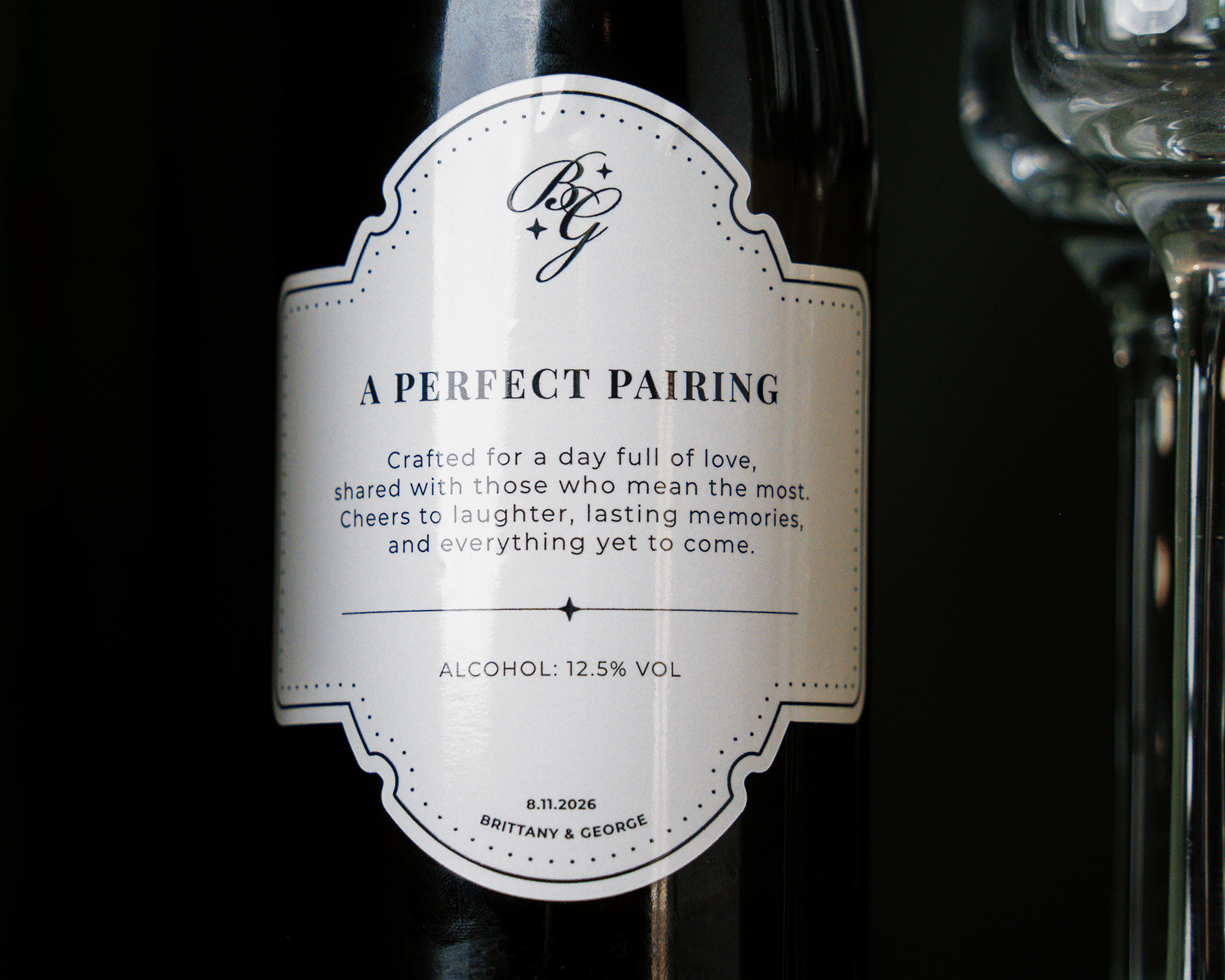 Label on a wine bottle